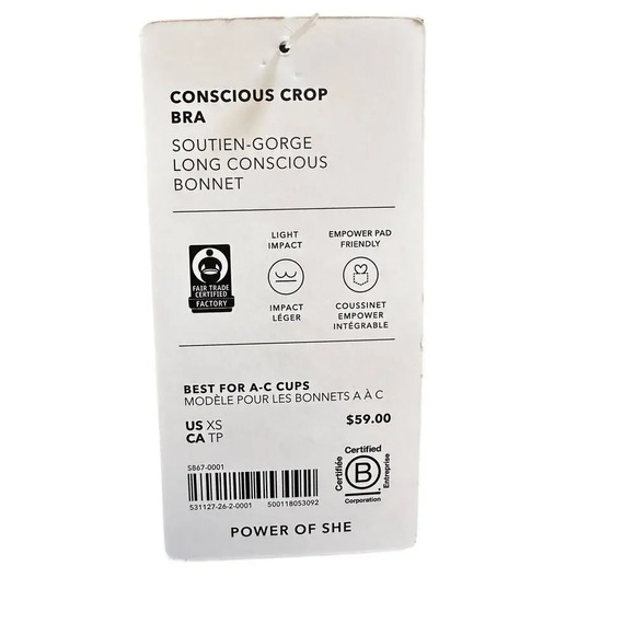 Athleta CONSCIOUS CROP BRA A-C - Picture 10 of 11